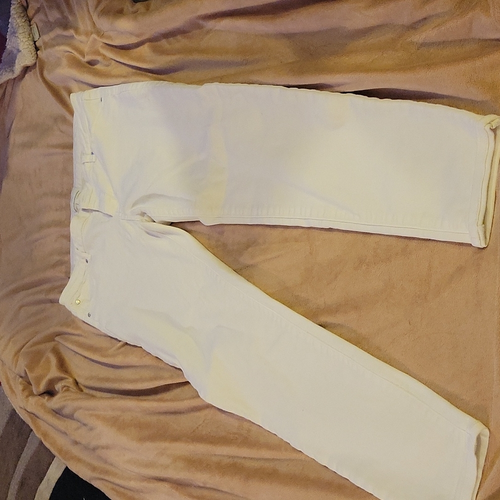 Cream celebrity pink jeans